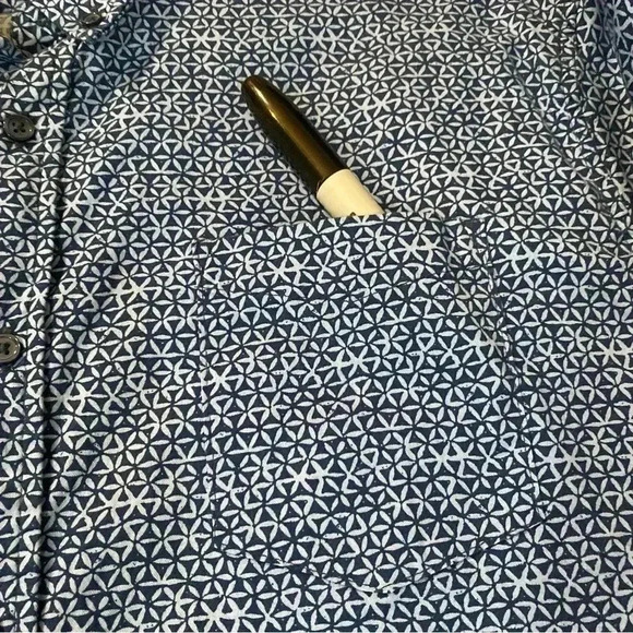 Jachs New York men blue button up short sleeve casual shirt size XL - Picture 8 of 8